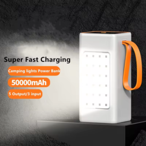 WPD-66 Large capacity 3000mah/50000mah LED Light Power Banks with four USB capacity Outdoor camping with lights fast