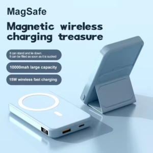 WEP-203 Power Banks 10000mah Fast Charging Portable Mobile Phone Magnetic Wireless Charger Power Bank With Holder