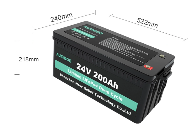 Aumoon Wholesale Solar System Lifepo4 Battery Pack Lithium Ion Lifepo4 12V 24V 36V 48V Batteries