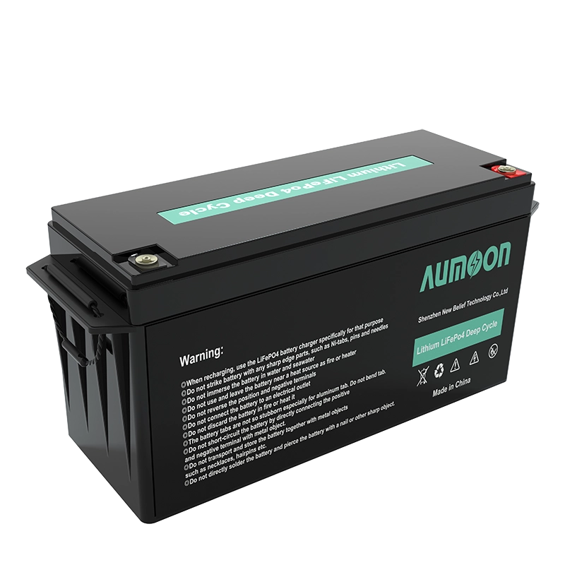 Aumoon Wholesale Solar System Lifepo4 Battery Pack Lithium Ion Lifepo4 12V 24V 36V 48V Batteries